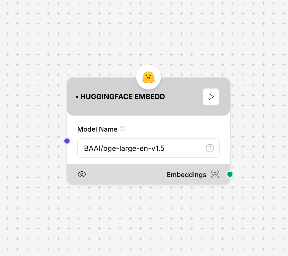 HuggingFace Embeddings Component