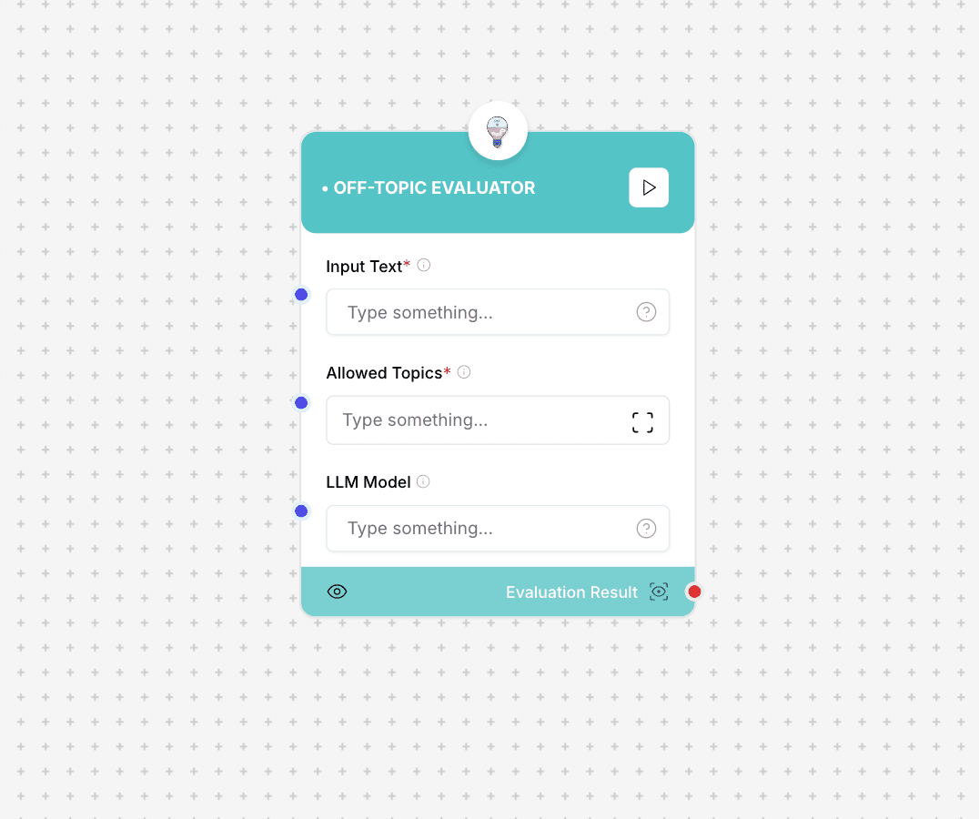 Off-Topic Evaluator Component
