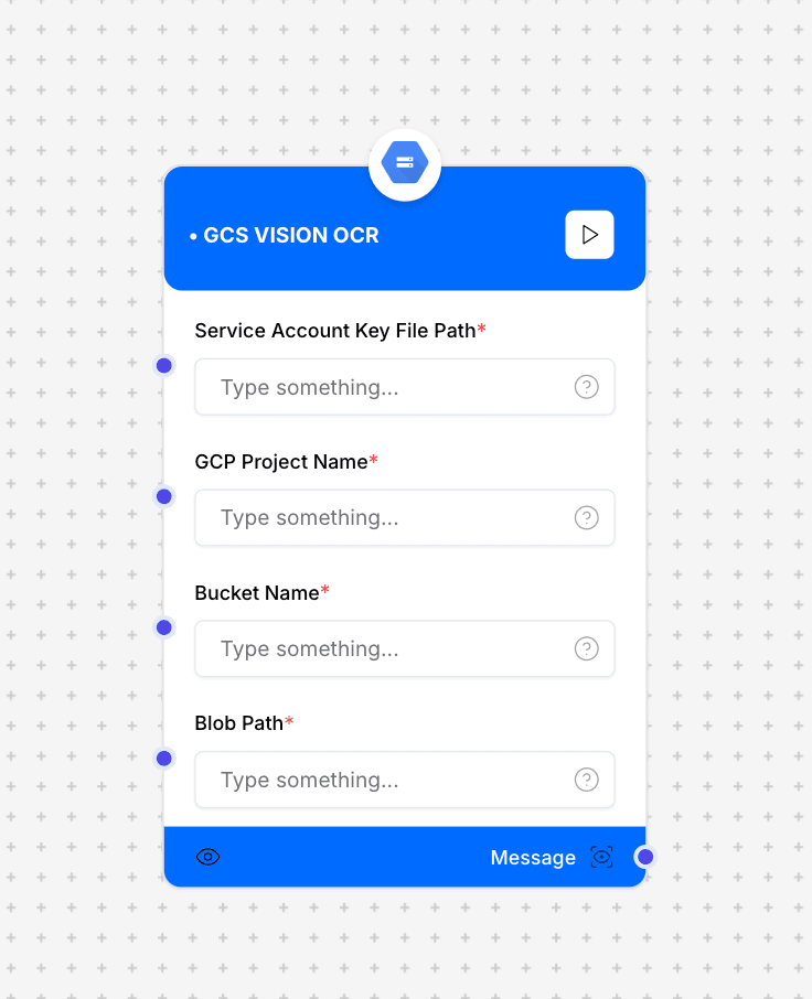 GCS Vision OCR Component
