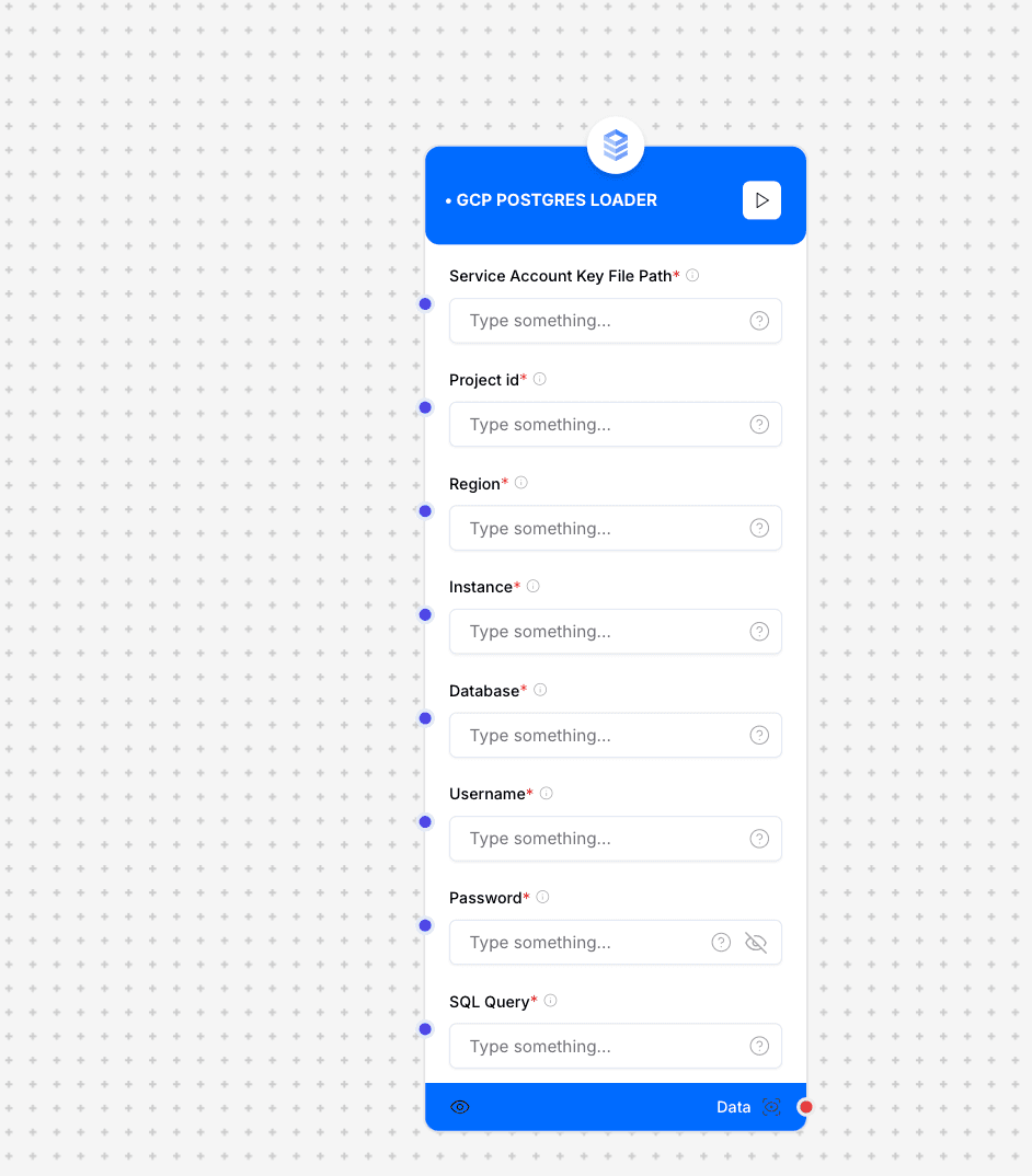 GCP Postgres Loader Interface