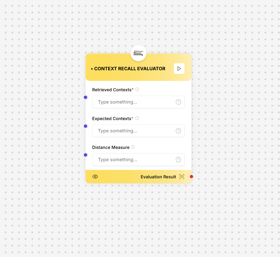 Context Recall Evaluator Component