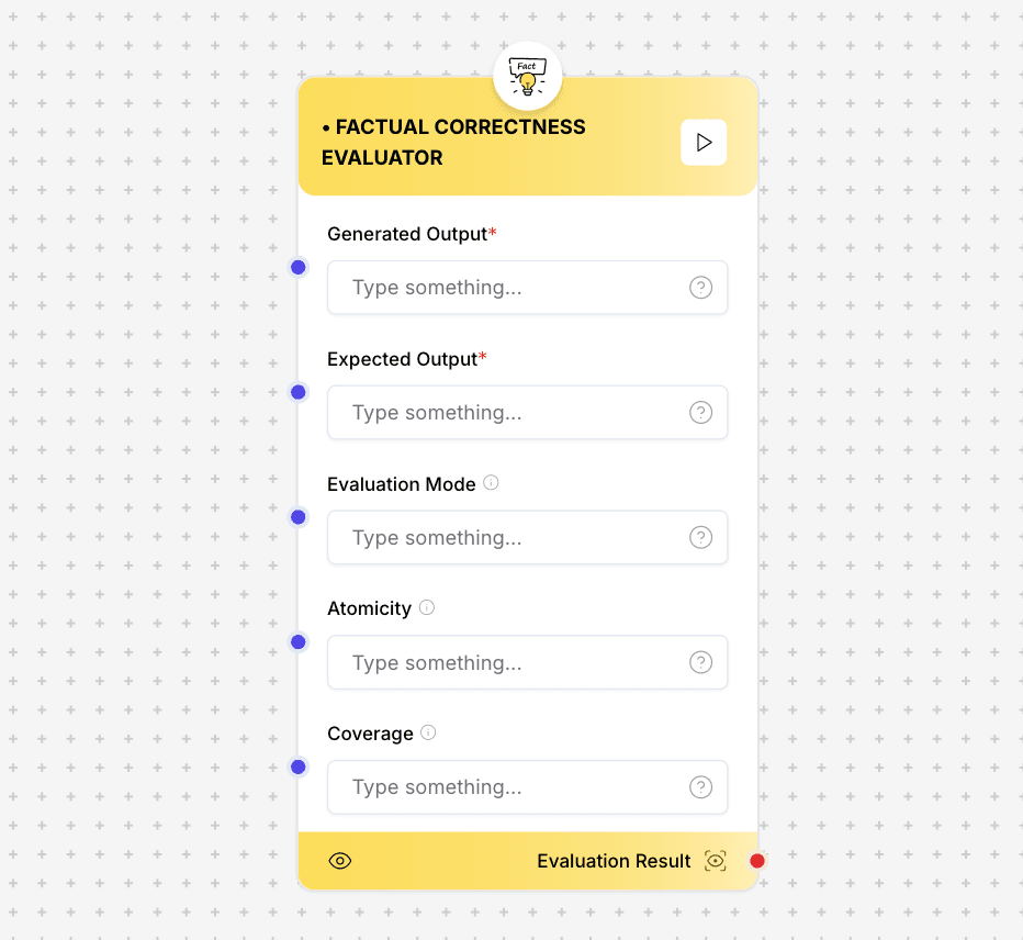 Factual Correctness Evaluator Component