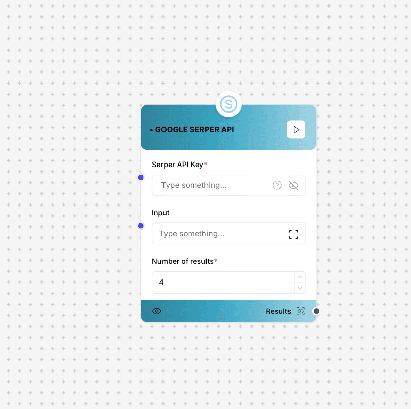 Google SERPER API Component