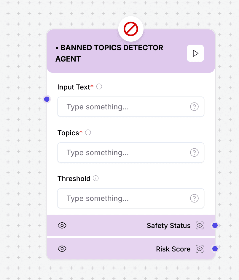 Ban Topics Component
