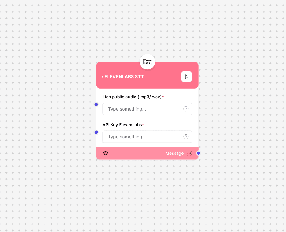 ElevenLabs STT Component