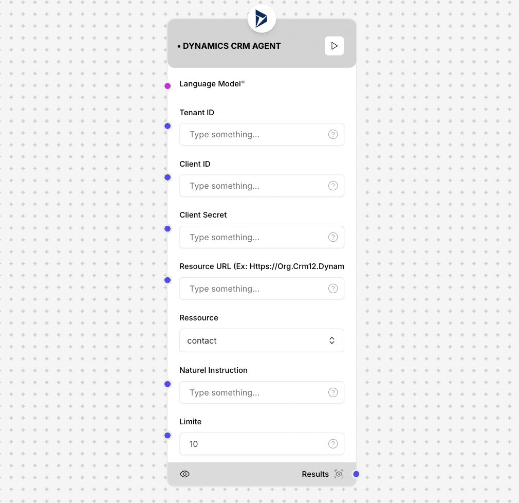 Dynamics CRM Agent Component