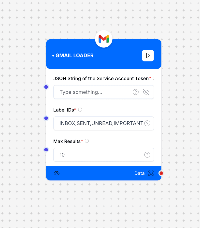 Gmail Loader Interface