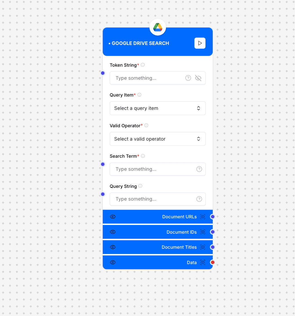 Google Drive Search Interface