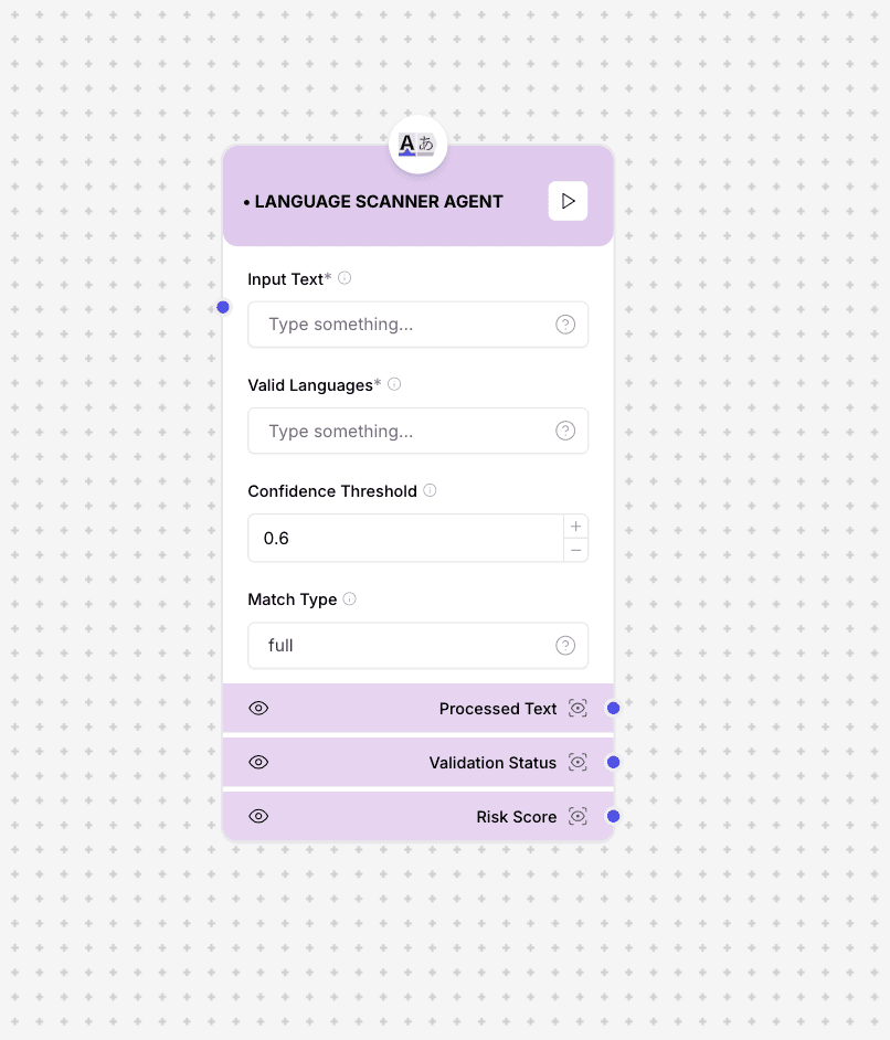 Language Scanner Component